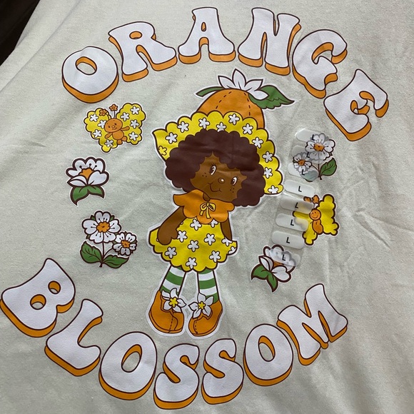 Strawberry Shortcake 'Orange Blossom Graphic Tee Shirt Adult L - Picture 5 of 5
